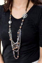 Load image into Gallery viewer, Paparazzi Accessories - All The Trimmings - Brown Necklace
