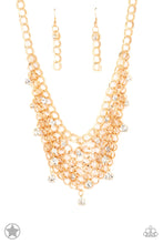 Load image into Gallery viewer, Fishing For Compliments Necklace-Gold Paparazzi Accessories
