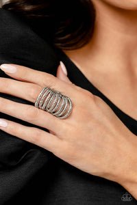 Rippling Rarity - White Ring Paparazzi Accessories