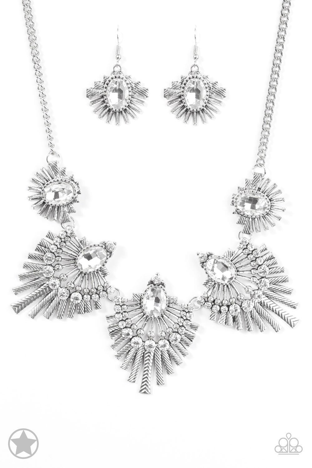 Miss YOU-niverse Silver Necklace Set Paparazzi Accessories