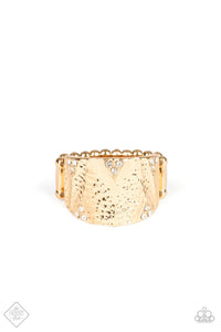 Paparazzi Accessories Industrial Indentation - Gold Ring