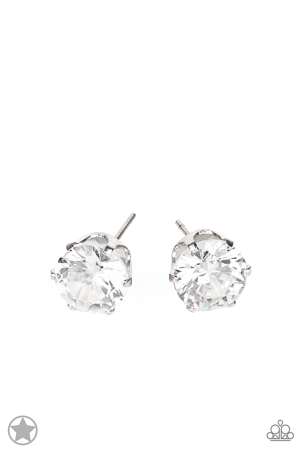 Just in TIMELESS Earrings-White Paparazzi Accessories