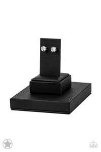 Just in TIMELESS Earrings-White Paparazzi Accessories