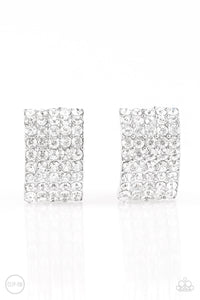 Paparazzi Accessories - Hollywood Hotshot - White Clip-On