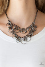 Load image into Gallery viewer, Paparazzi Accessories - Warning Bells Black Necklace
