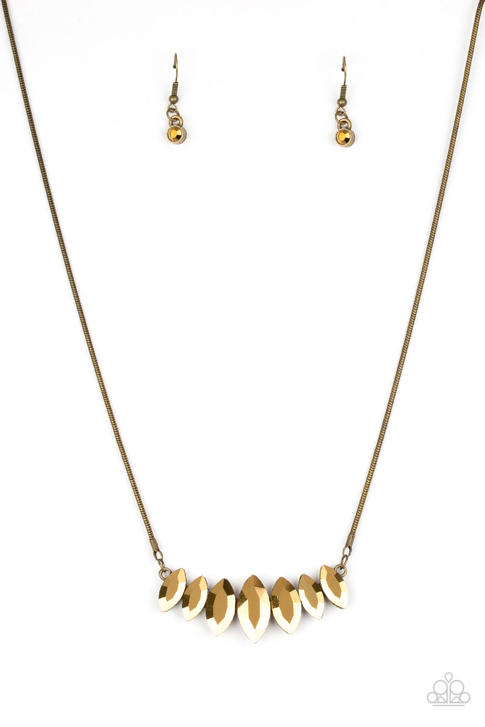 Paparazzi Accessories - Leading Lady - Brass necklace
