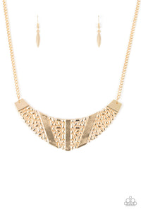 Paparazzi Accessories - Terra Trailbreaker - Gold Necklace