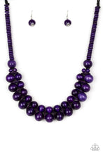 Load image into Gallery viewer, Paparazzi Accessories - Caribbean Cover Girl - Purple Wood Necklace
