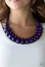 Load image into Gallery viewer, Paparazzi Accessories - Caribbean Cover Girl - Purple Wood Necklace
