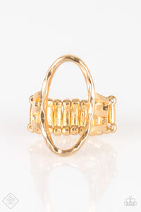 Center Chic - Gold Ring Paparazzi Accessories