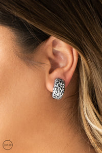 Paparazzi Accessories - Couture Collision Silver Clip-On