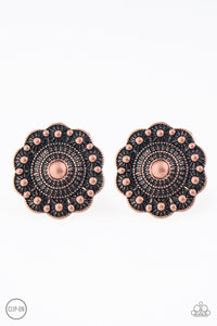 Foxy Flower Gardens - Silver Clip-on Paparazzi Accessories