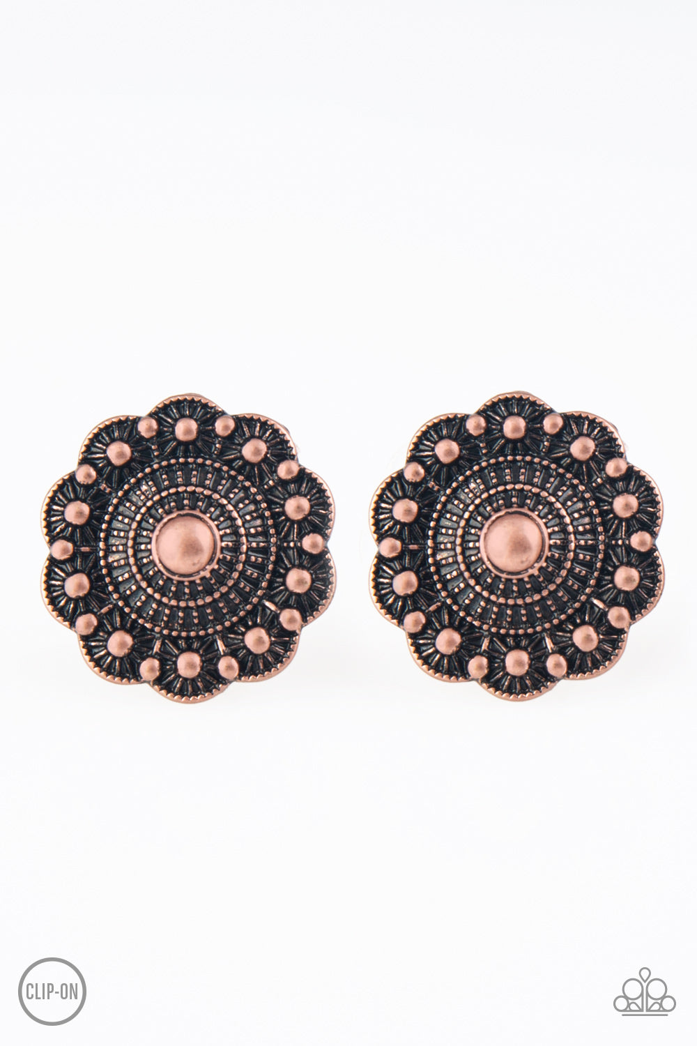 Foxy Flower Gardens - Silver Clip-on Paparazzi Accessories