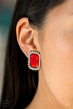 Load image into Gallery viewer, Paparazzi Accessories - Downtown Dapper - Red Clip-On
