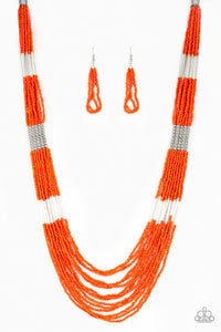 Let It BEAD - Orange Paparazzi Accessories