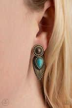 Load image into Gallery viewer, Fly Into the Sun - Brass Paparazzi Accessories
