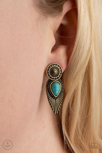 Fly Into the Sun - Brass Paparazzi Accessories