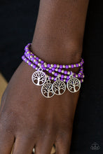 Load image into Gallery viewer, Paparazzi Accessories - Plant A Tree - Purple Bracelet
