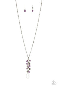 Paparazzi Accessories - Teardrop Serenity Purple Necklace