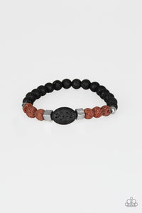 Paparazzi Accessories Unwind - Brown Urban Bracelet