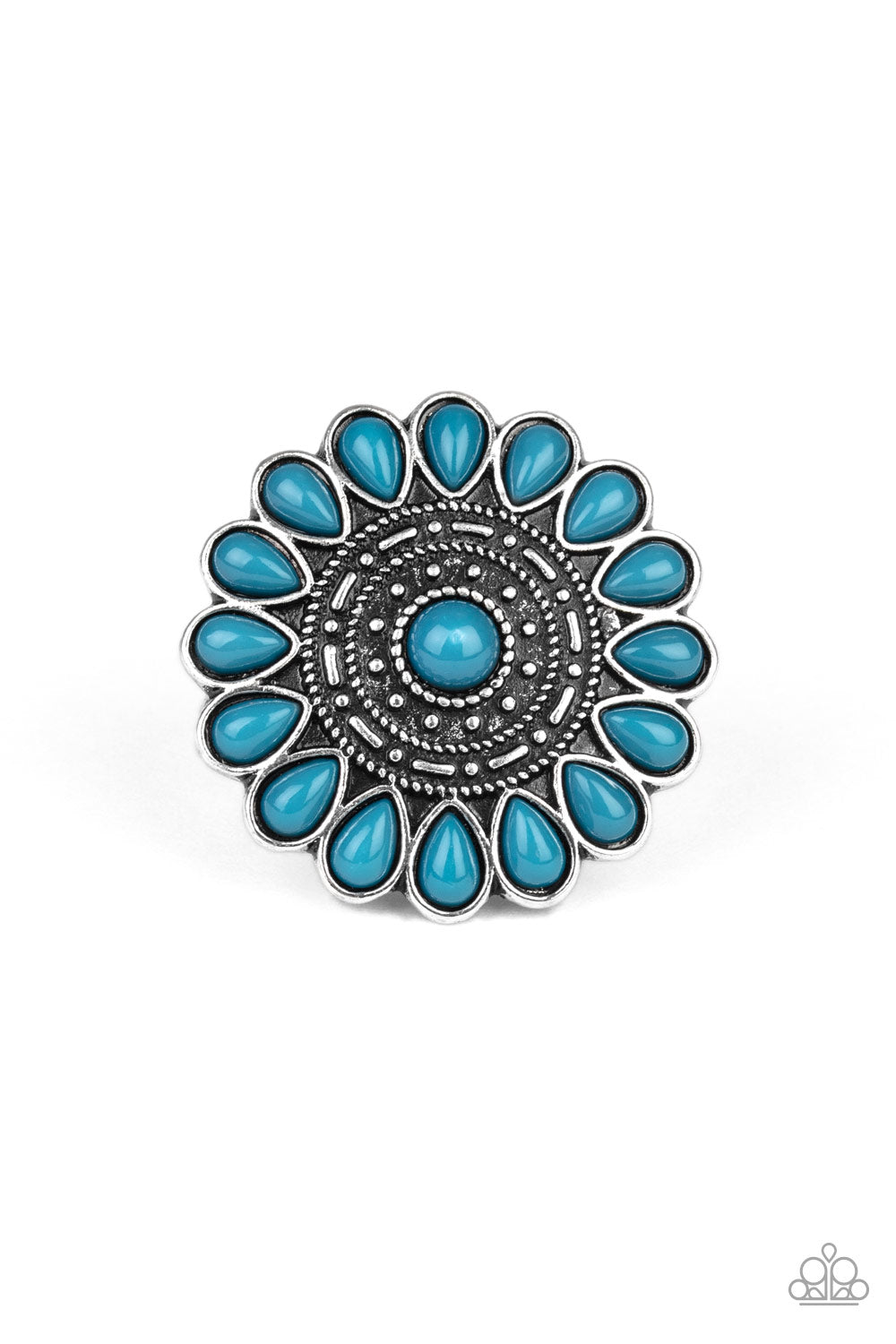 Posy Paradise - Blue Paparazzi Accessories