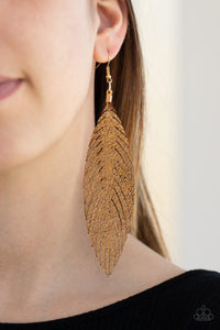 Paparazzi Accessories Feather Fantasy - Gold