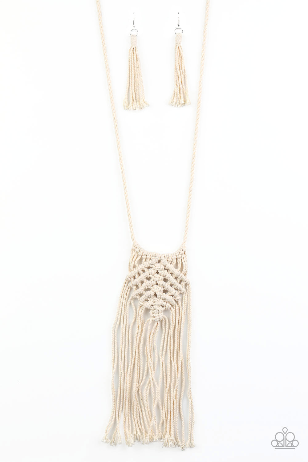 Macrame Mantra - White Paparazzi Accessories
