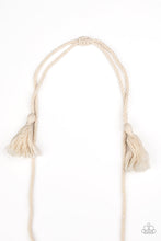 Load image into Gallery viewer, Macrame Mantra - White Paparazzi Accessories
