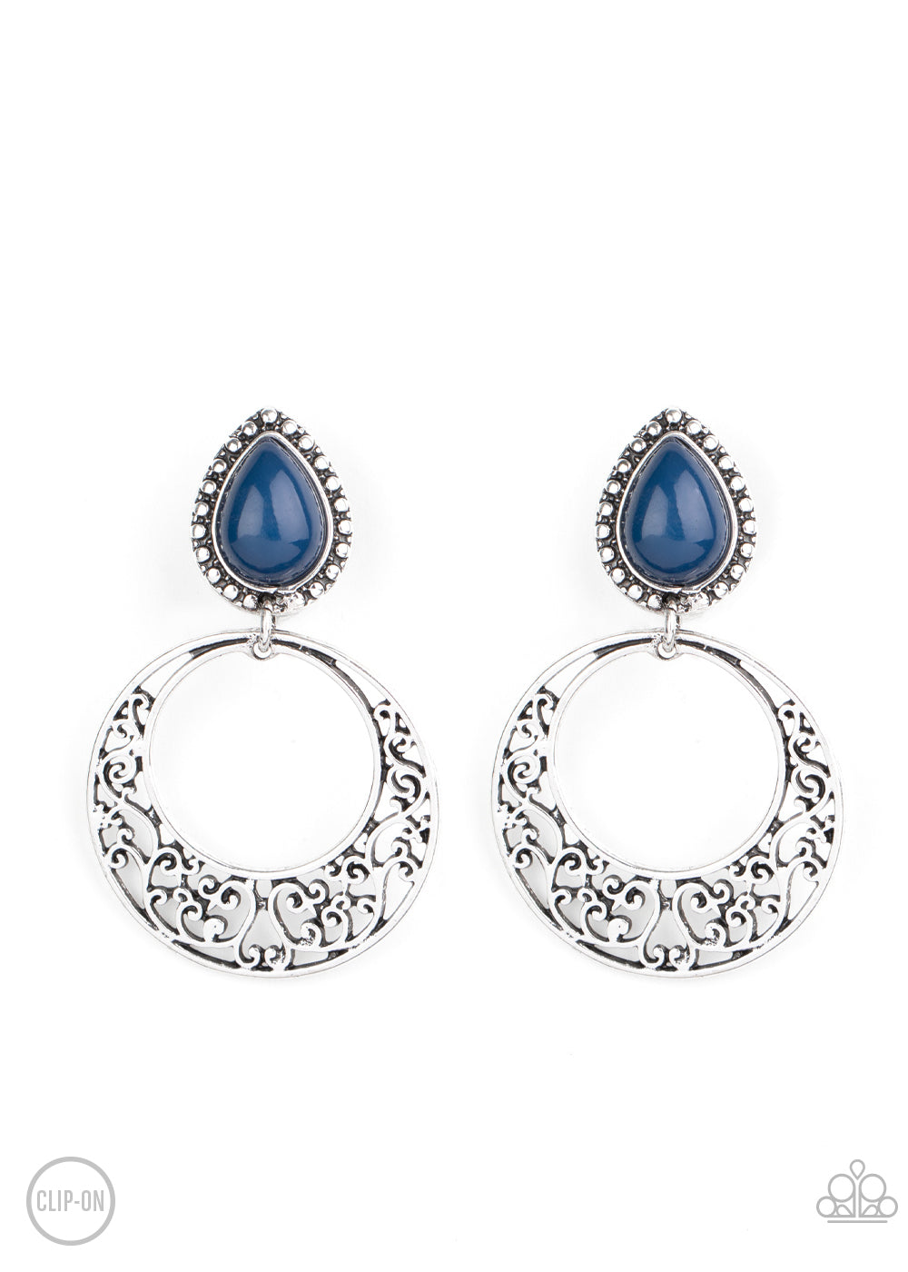 Paparazzi Accessories - Exotic Escape - Blue Clip On