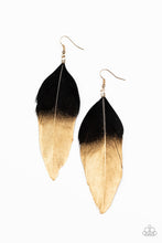 Load image into Gallery viewer, Paparazzi Accessories Fleek Feathers - Black
