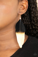 Load image into Gallery viewer, Paparazzi Accessories Fleek Feathers - Black
