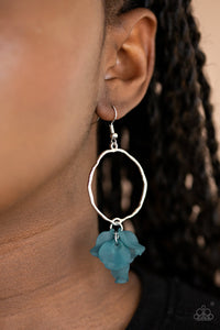 Paparazzi Accessories - Petals On The Floor - Blue Earrings