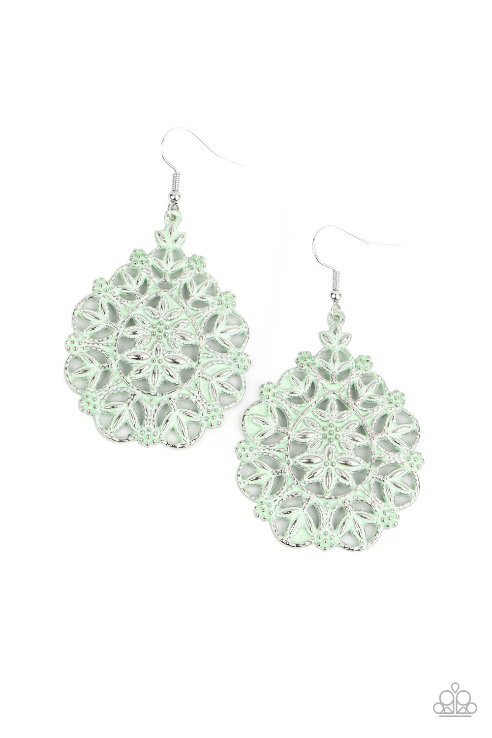 Floral Affair - Green Paparazzi Accessories