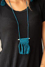 Load image into Gallery viewer, Between You and MACRAME - Blue Paparazzi Accessories

