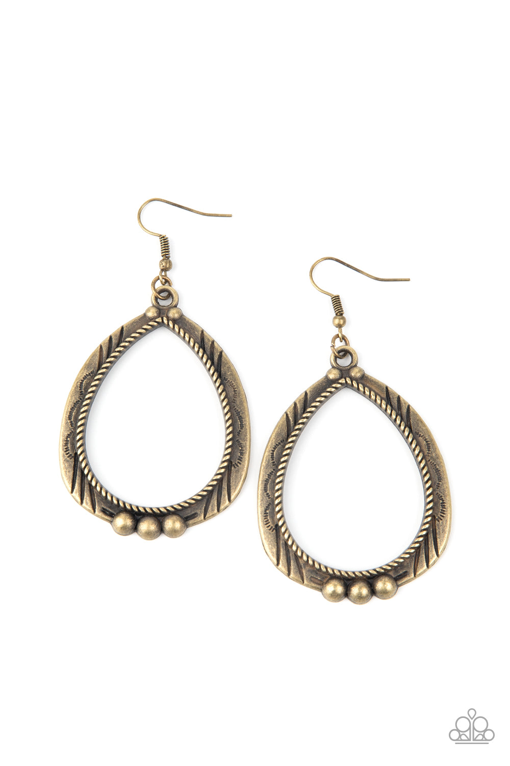 Terra Topography - Brass Paparazzi Accessories
