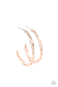 Twisted Tango - Silver Earrings Paparazzi Accessories