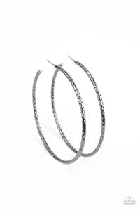 Pump Up The Volume - Black Earrings Paparazzi Accessories