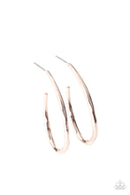 Load image into Gallery viewer, Paparazzi Accessories - Totally Hooked - Rose Gold Earrings
