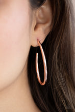 Load image into Gallery viewer, Paparazzi Accessories - Totally Hooked - Rose Gold Earrings
