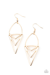 Paparazzi Accessories Proceed With Caution - Gold