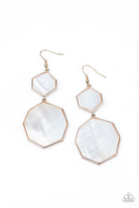 Paparazzi Accessories - Vacation Glow - Rose Gold Earrings