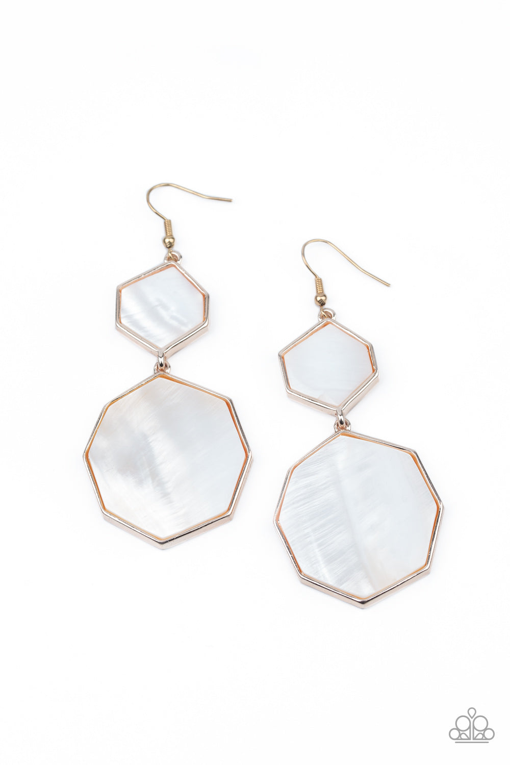 Paparazzi Accessories - Vacation Glow - Rose Gold Earrings