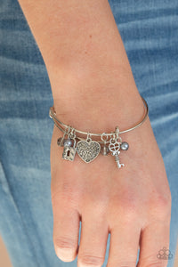Here Comes Cupid - Silver Paparazzi Accessories