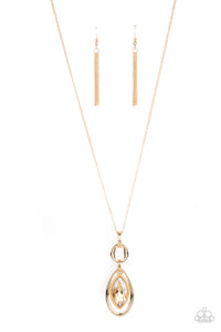 Paparazzi Accessories - Glamorously Glaring - Gold Necklace