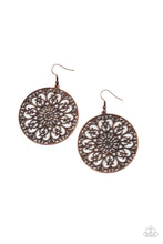 Load image into Gallery viewer, Paparazzi Accessories - Make A MANDALA Out Of You - Copper Earrings
