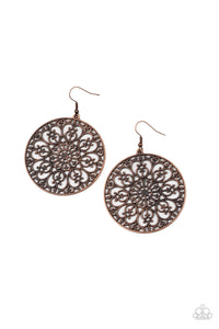 Paparazzi Accessories - Make A MANDALA Out Of You - Copper Earrings