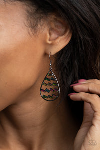 Paparazzi Accessories - Glitzy Grit - Silver Earrings
