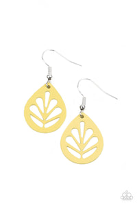 LEAF Yourself Wide Open - Yellow Paparazzi Accessories