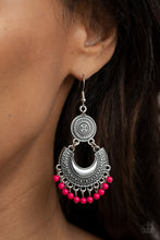 Load image into Gallery viewer, Paparazzi Accessories - Yes I CANCUN - Pink Earrings
