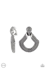 Load image into Gallery viewer, Paparazzi Accessories - Better Buckle Up - Silver Clip ons
